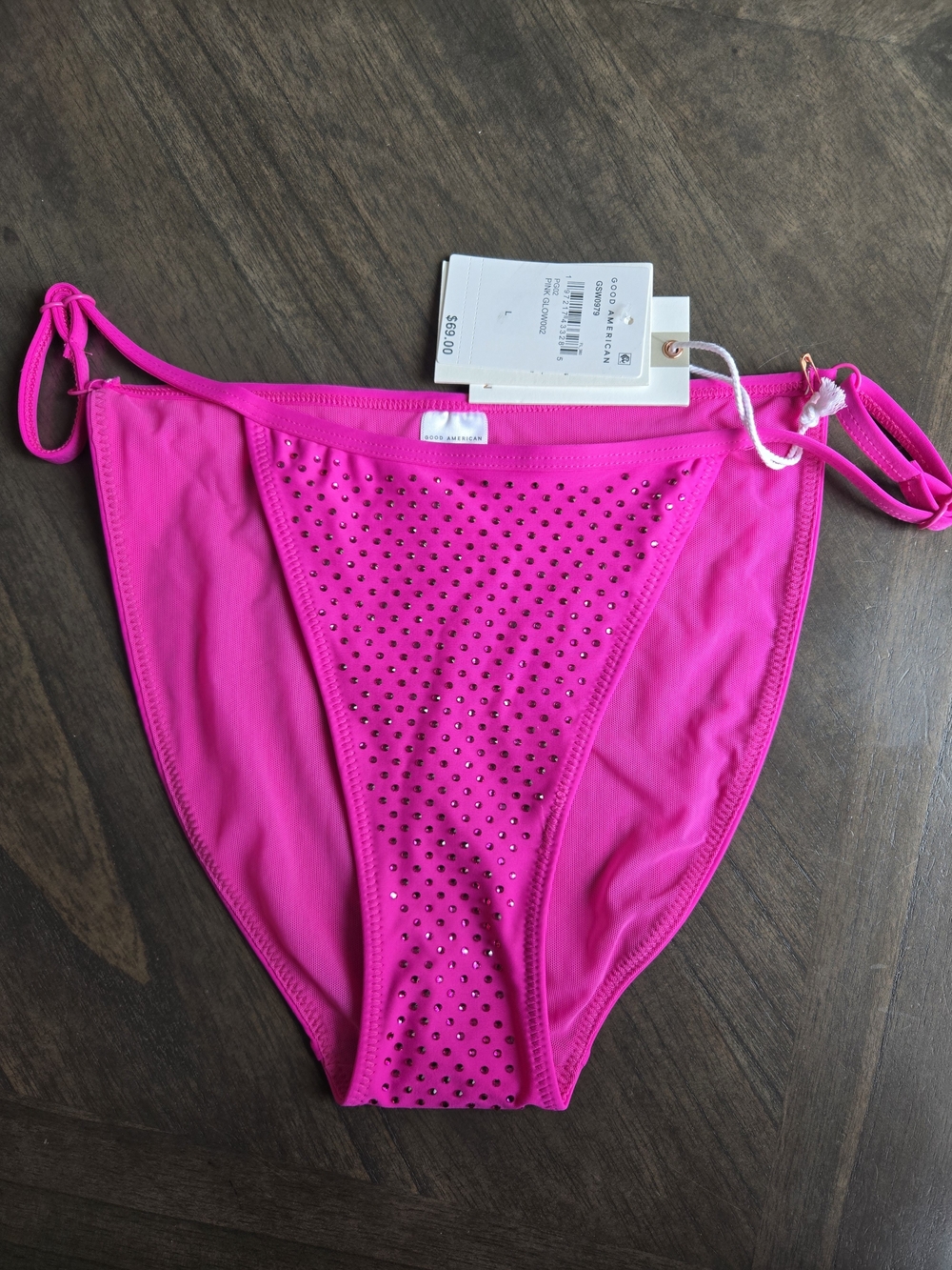 Good American Neon Pink Bikini Bottom